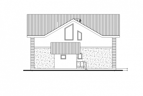 Проект кирпичного дома до 100 кв. м. № 91/10. Фасады, планировки(анонс).