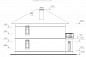 Бесплатный проект двухэтажного дома из пеноблоков 92/60. Вид 4.